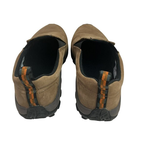 Merrell Jungle Moc Slip-On Hiking Casual Shoes Men’s 9.5W Brown Nubuck Leather main image 10